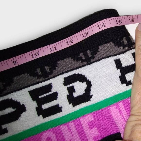 H&M Womens Sweater Set Sz Medium Black Sleeveless Vest Skirt Hippie Y2K Gothrock - Picture 11 of 13